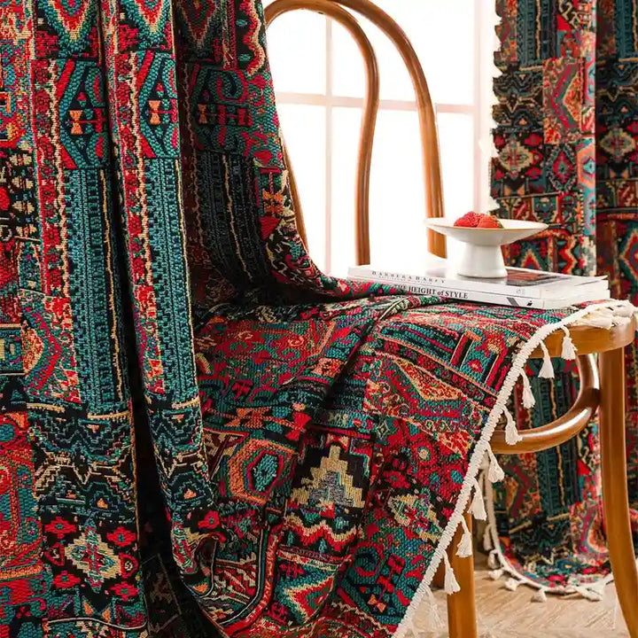 Farmhouse Boho Curtains Living Room Drapes - MagicClothLife