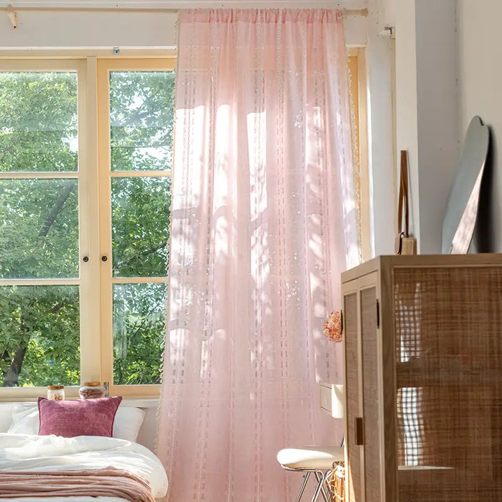 Pink Boho Curtains