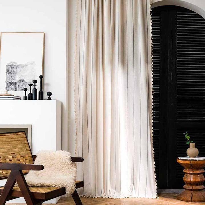 Black Lines Bedroom Curtains - MagicClothLife | Home Shop