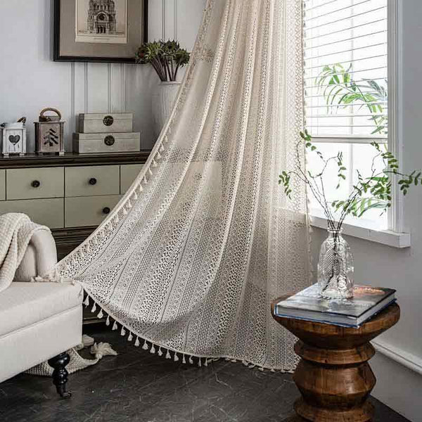 Bohemian Vintage Crochet Curtains - MagicClothLife | Home Shop