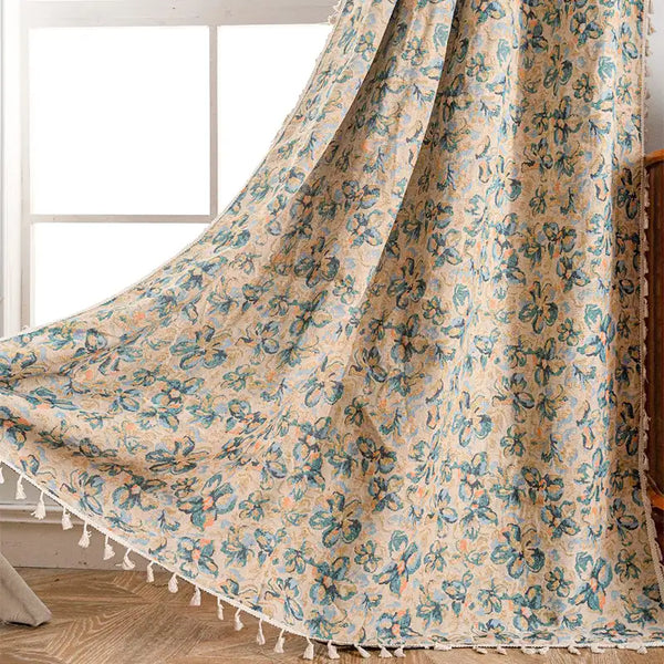 Boho Floral Curtains