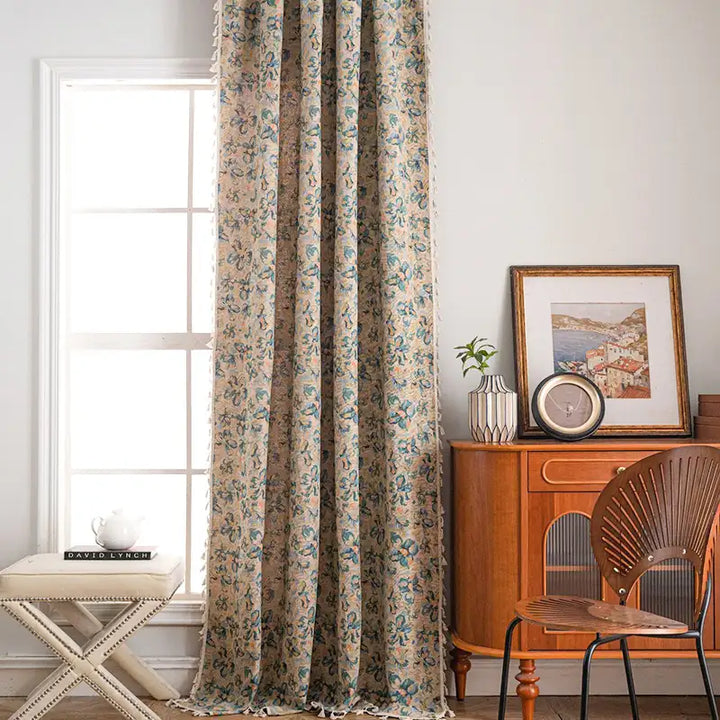 Boho Floral Curtains