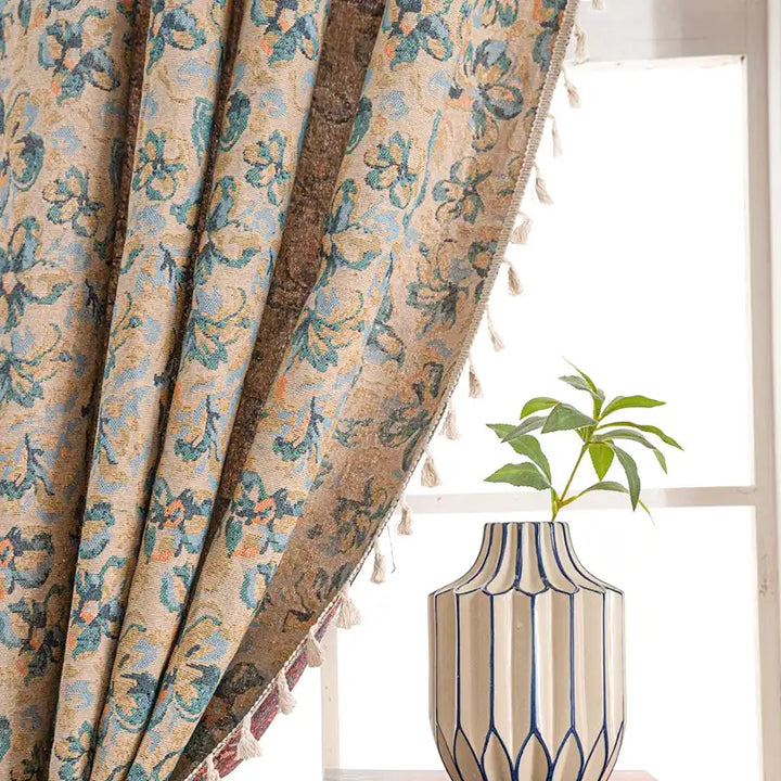 Boho Floral Curtains