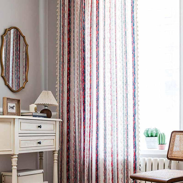 Colorful Rustic Boho Curtains - MagicClothLife | Home Shop
