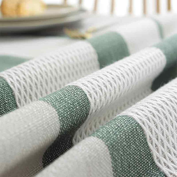 Farmhouse Stripe Tablecloth - MagicClothLife | Home Shop