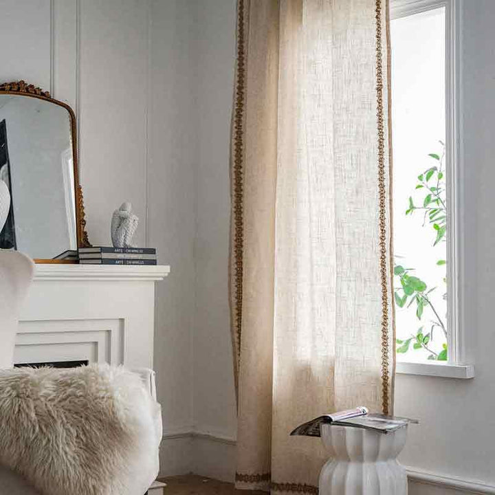 Rustic Linen Cotton Curtains - MagicClothLife | Home Shop