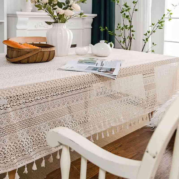 Crochet Boho Rustic Table Linen - MagicClothLife | Home Shop
