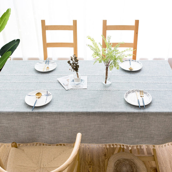 Embroidery Stripe Tablecloth | MagicClothLife Home Shop