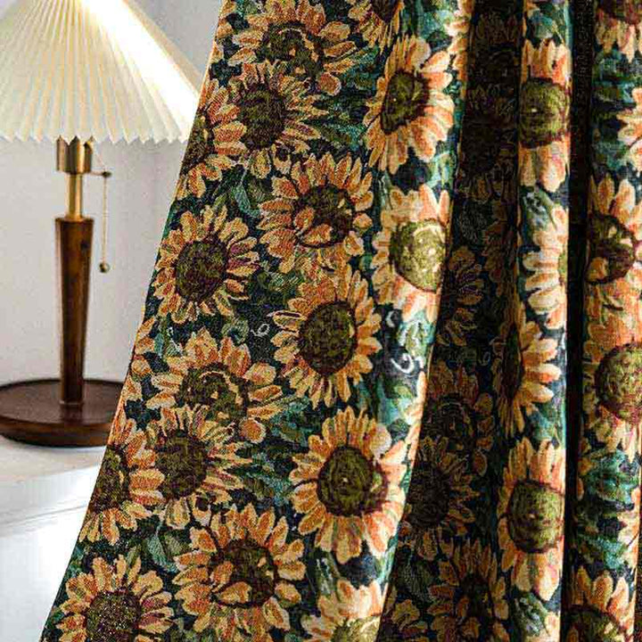 Vintage Flower Curtain, Bedroom Curtain - magicclothlife